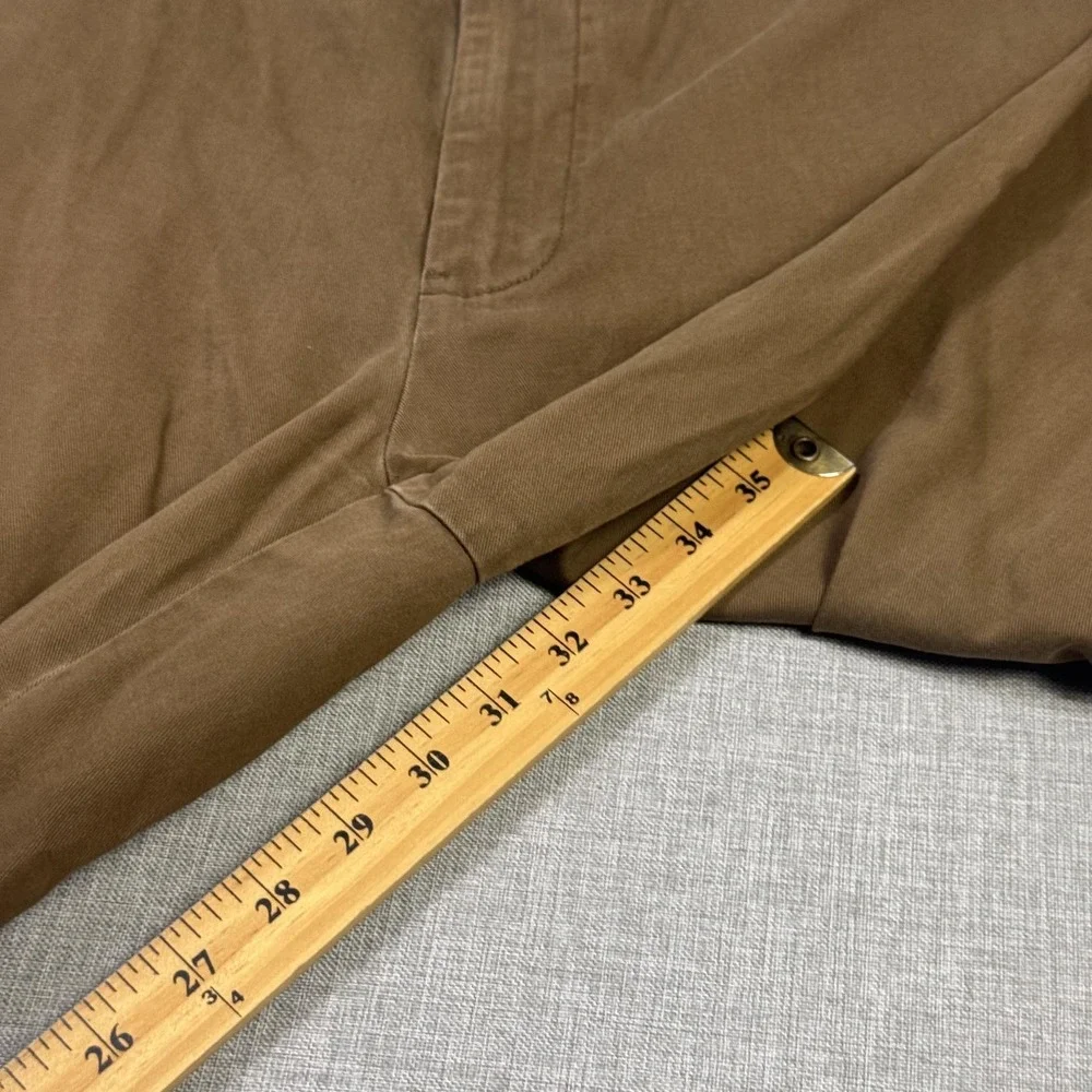 Polo Ralph Lauren Vintage Chino Pants Mens 36x32 Brown 100% Cotton Relaxed